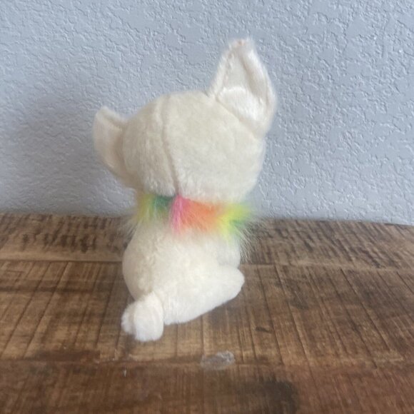 Ty Beanie Boo Chewy Chihuahua Plush 6" Rainbow Collar 2021 VelveTy Dog Puppy - Picture 5 of 8